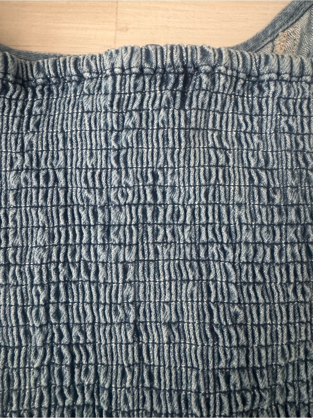 Denim Corset Tank Top - Blue - Picture 6 of 7